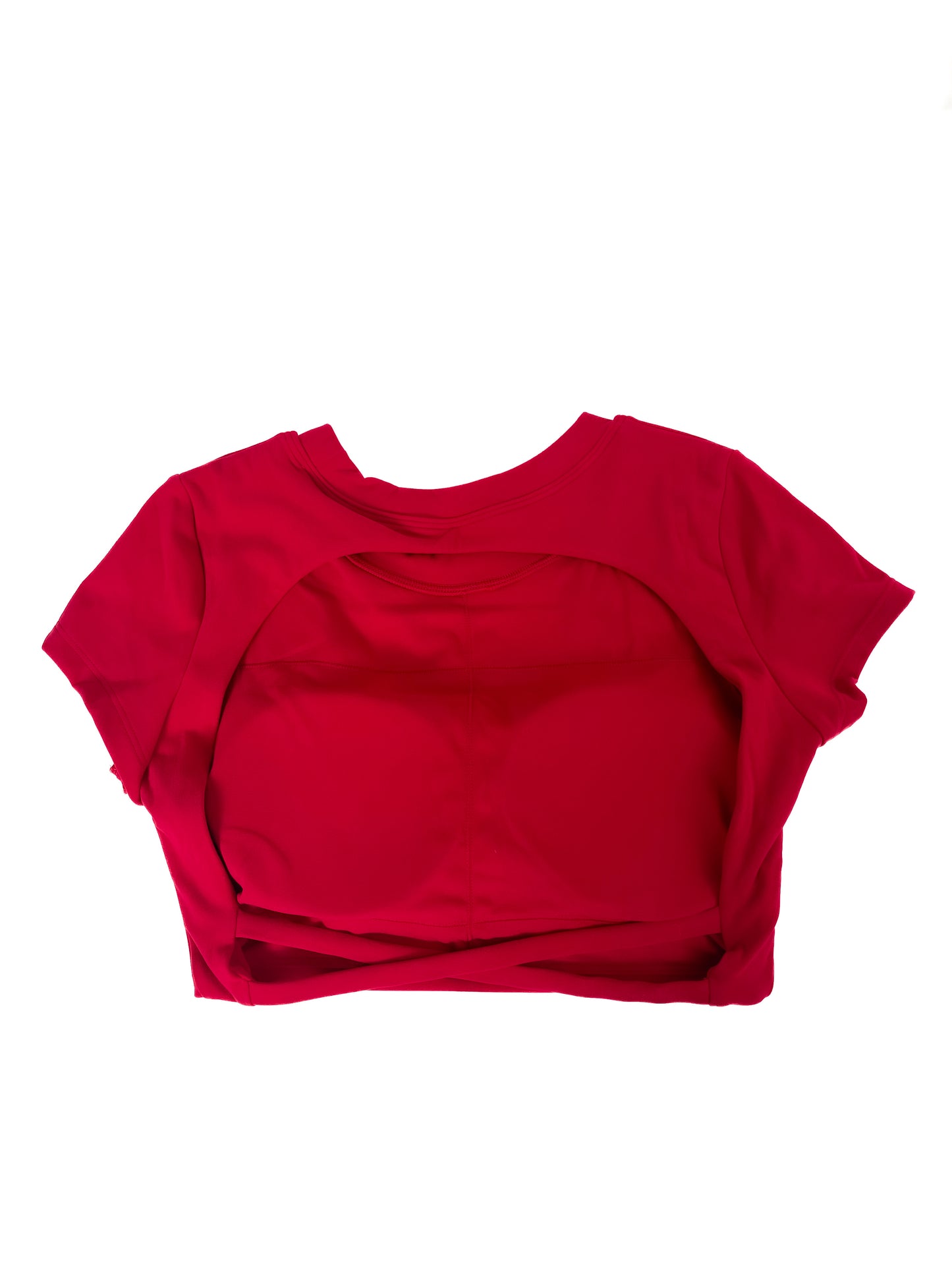 Velour Open-Back Tee