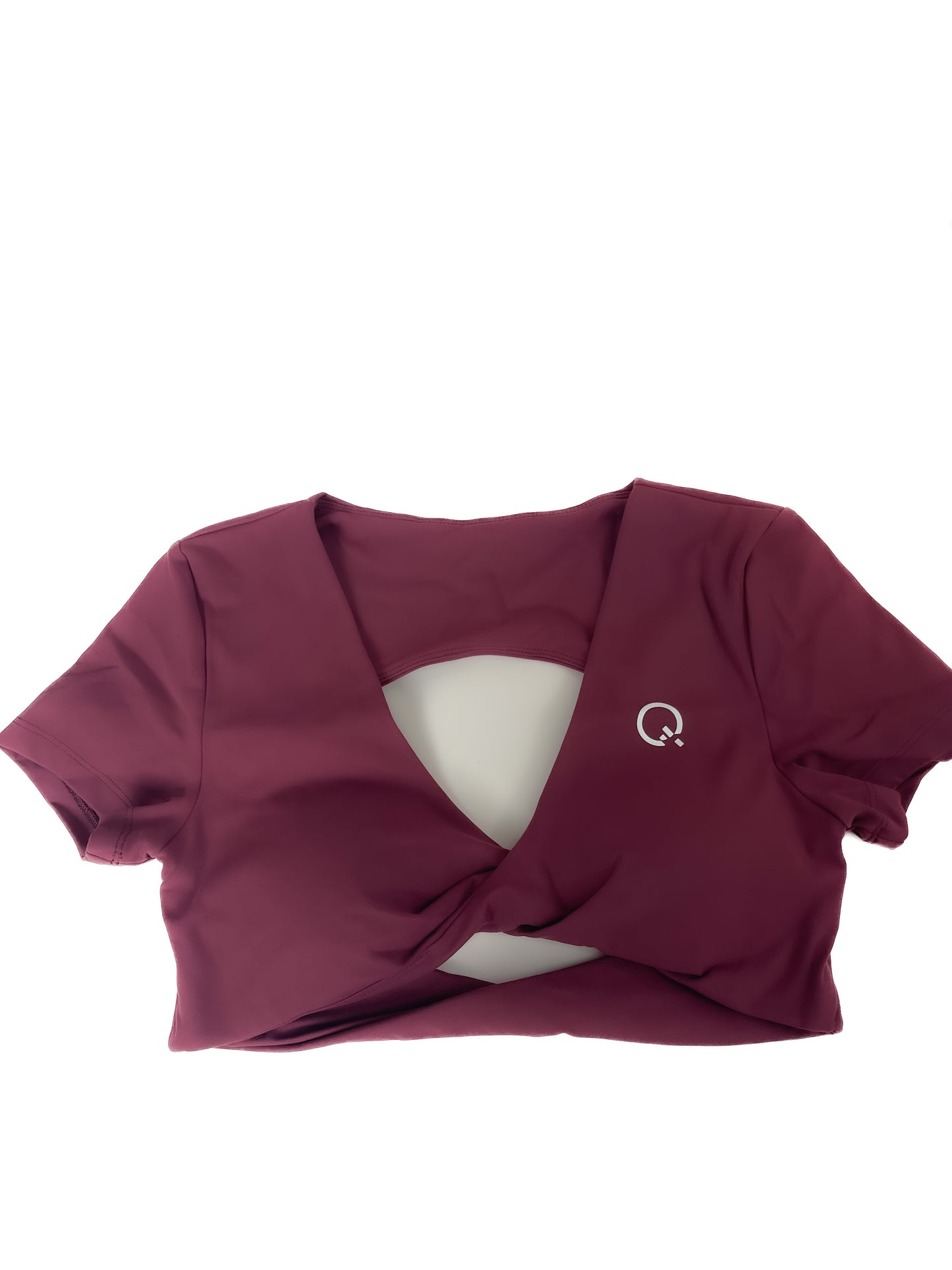 Velour Cross Open-Back Tee