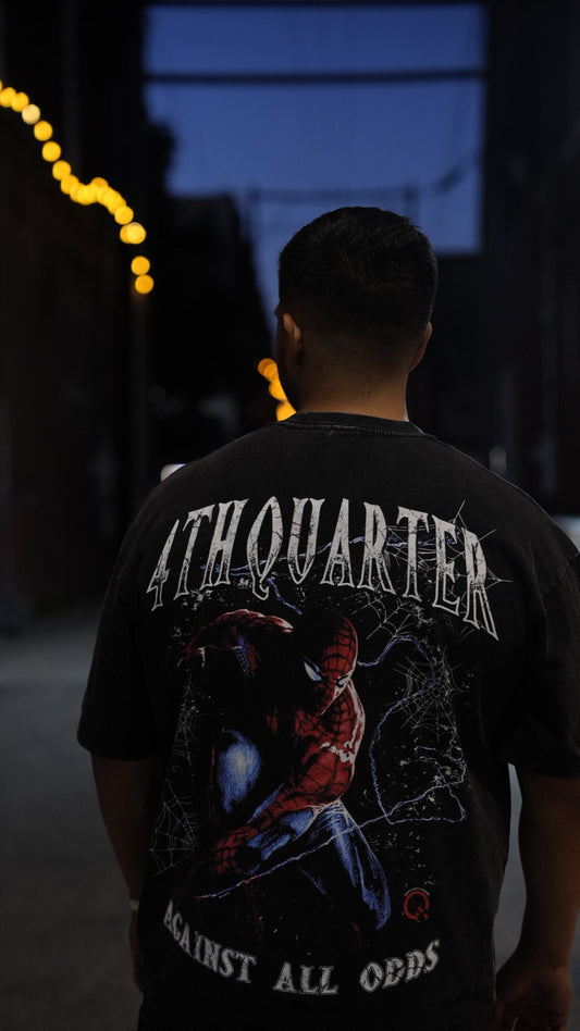Web Shooter Oversized Black Tee