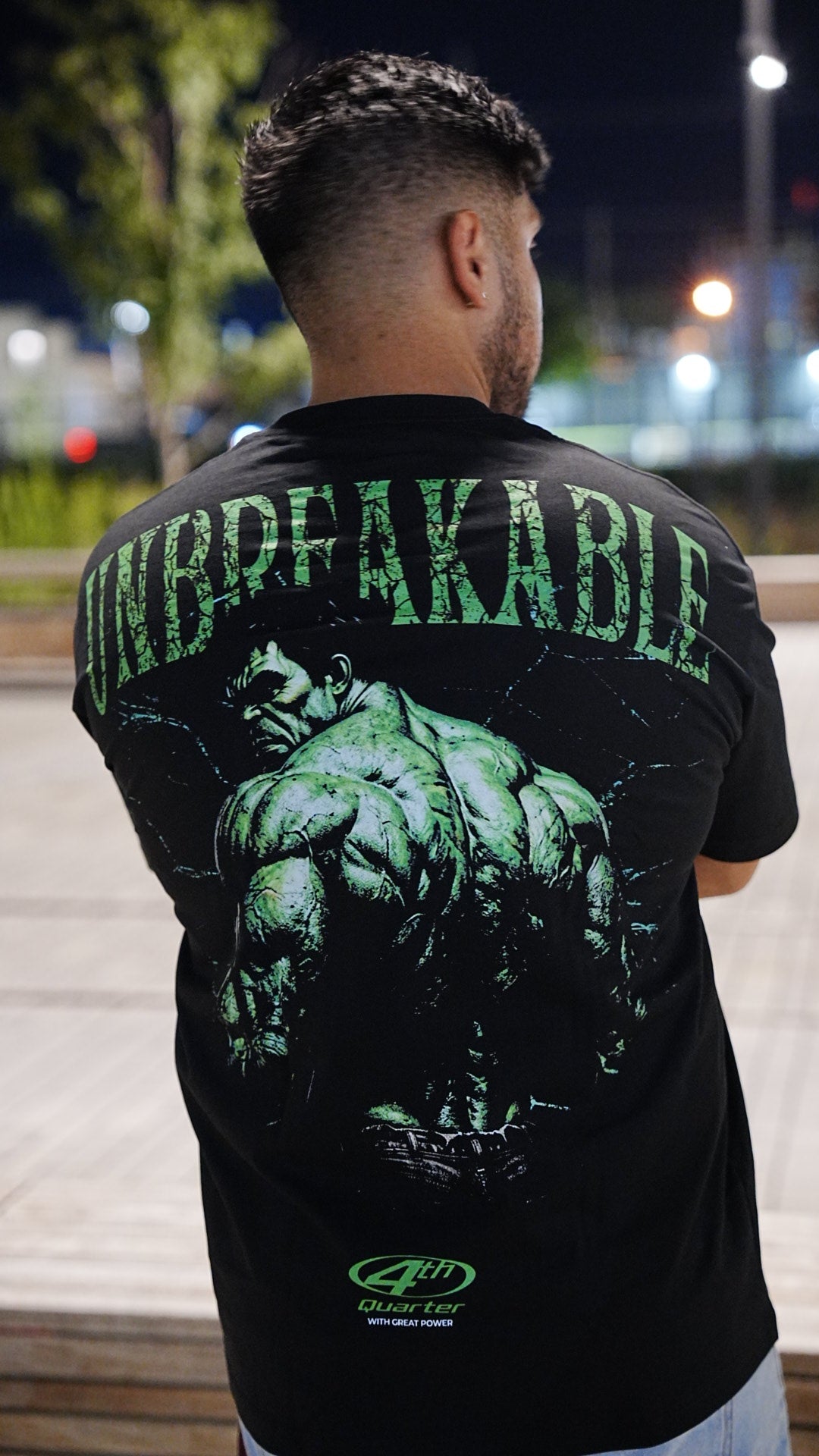 Unbreakable Black/ Green Tee