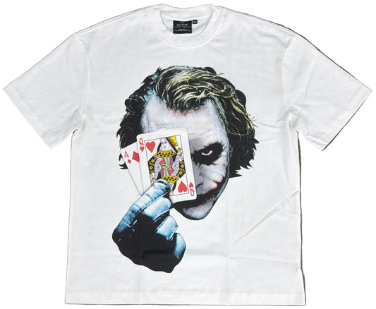 White Poker Face Tee